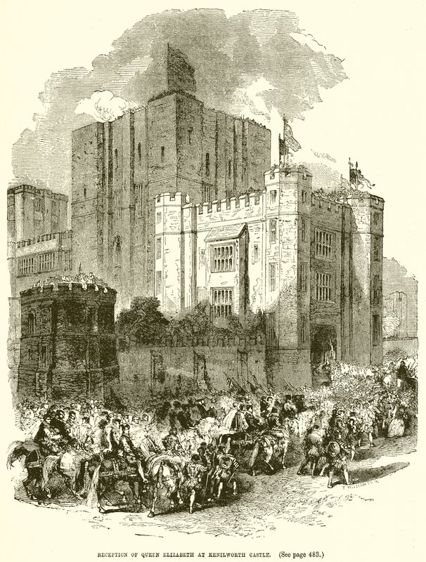 Accoglienza della regina Elisabetta al castello di Kenilworth da English School