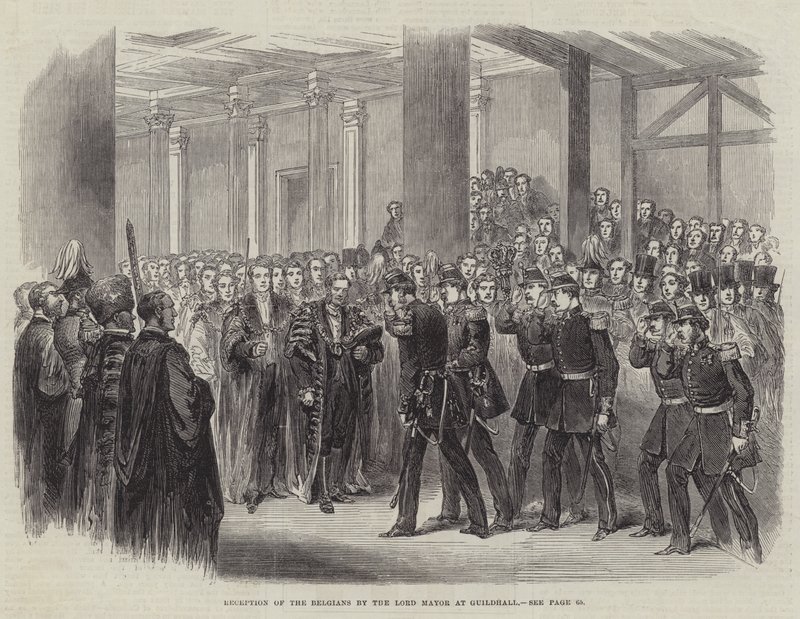 Ricevimento dei belgi dal sindaco di Guildhall da English School