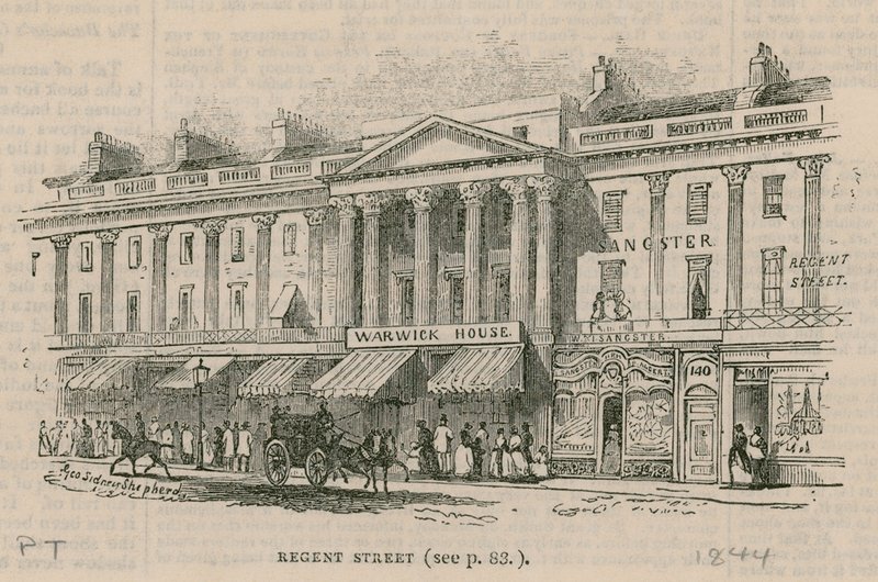 Regent Street, Londra, lato ovest da English School