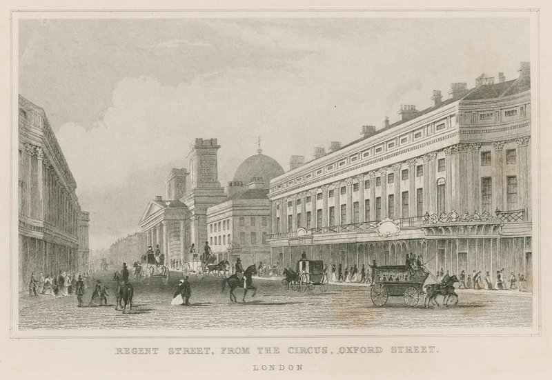 Regent Street, dal Circo, Oxford Street, Londra da English School