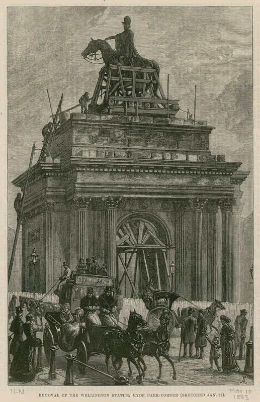 Rimozione della Statua di Wellington, Hyde Park Corner da English School