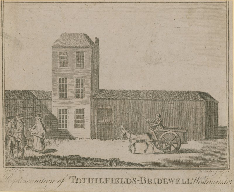 Rappresentazione del Bridewell di Tothill Fields da English School