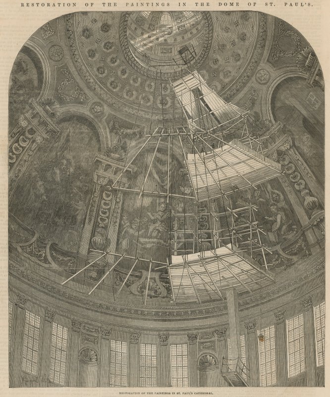Restauro dei dipinti nella cupola di San Paolo da English School