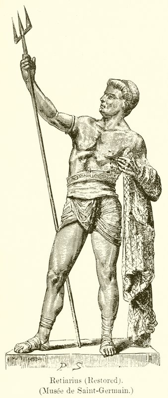 Retiario (Restaurato). (Museo di Saint-Germain) da English School