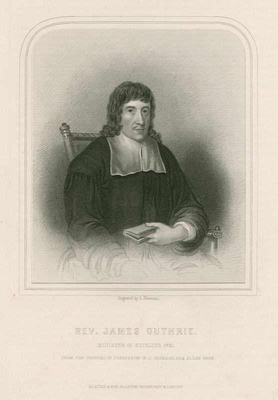 Rev. James Guthrie, ministro di Stirling, 1661 da English School