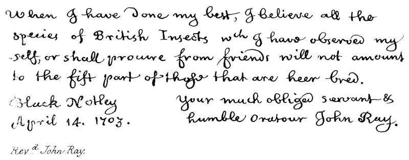 Revd John Ray da English School