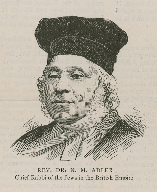 Reverendo Dr N M Adler, Rabbino Capo degli Ebrei dell