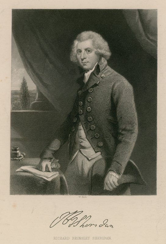 Richard Brinsley Sheridan, drammaturgo, poeta e direttore teatrale da English School