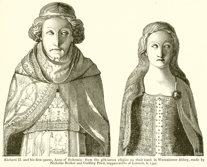 Riccardo II e la sua Prima Regina, Anna di Boemia da English School