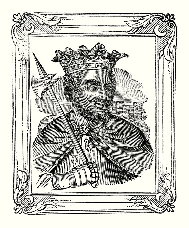 Riccardo I nato nel 1157, incoronato nel 1189, morto nel 1199 da English School