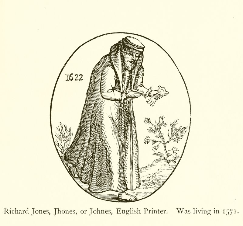 Richard Jones, Jhones o Johnes, stampatore inglese, attivo nel 1571 da English School
