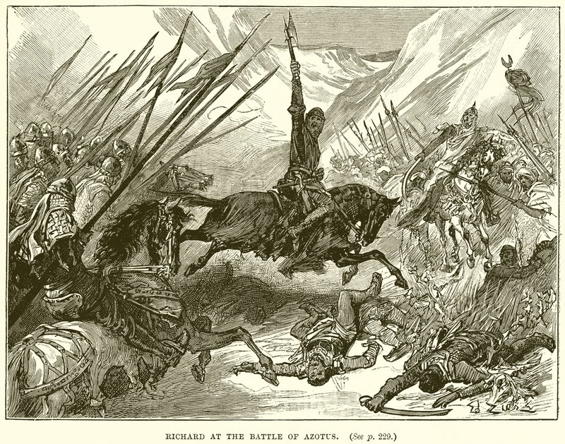 Riccardo alla Battaglia di Azotus da English School
