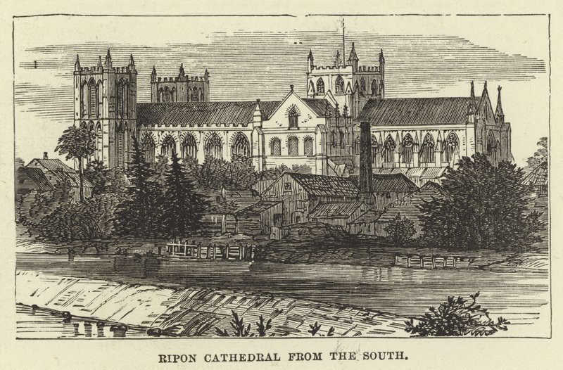 Cattedrale di Ripon da sud da English School