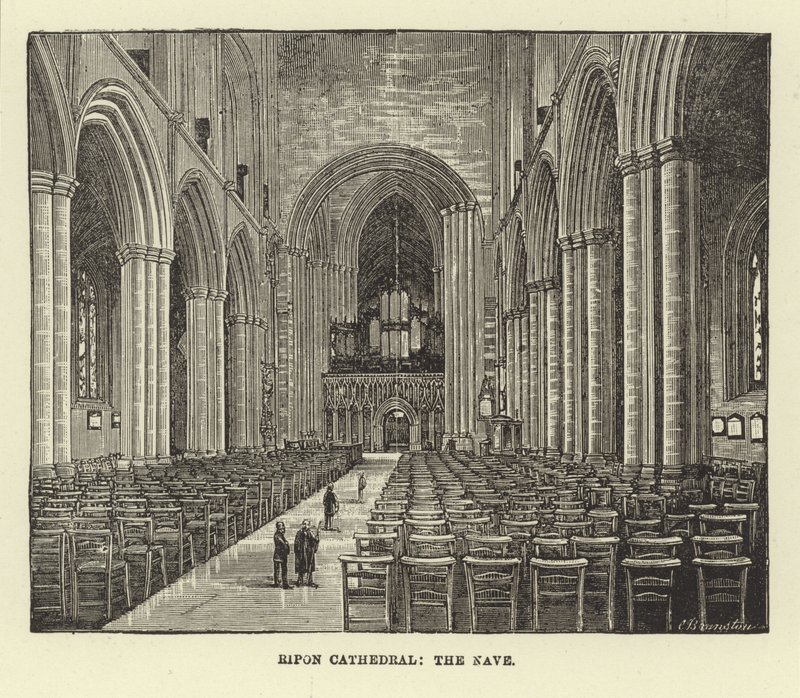 Cattedrale di Ripon, la navata da English School