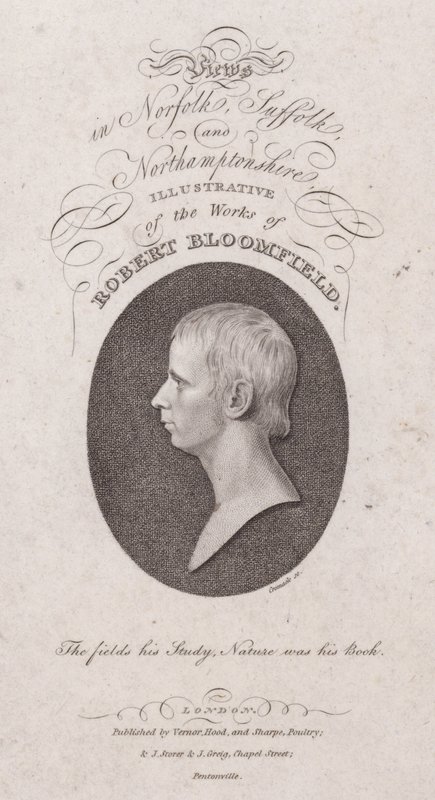 Robert Bloomfield, poeta inglese (incisione) da English School