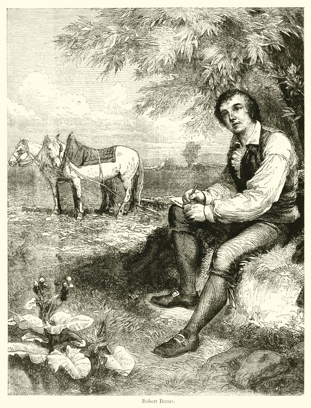 Robert Burns (incisione) da English School