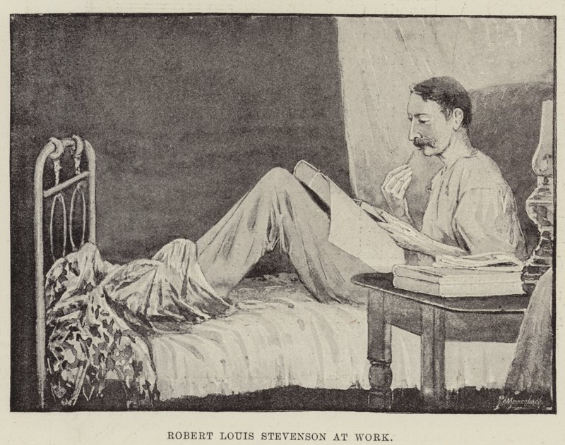 Robert Louis Stevenson al lavoro da English School