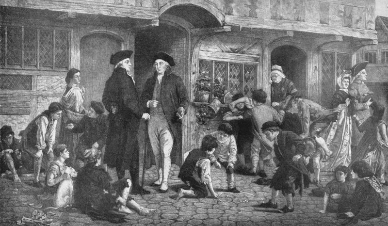 Robert Raikes, il Fondatore delle Scuole Domenicali, e la Casa dove si tenne la Prima Scuola Domenicale da English School