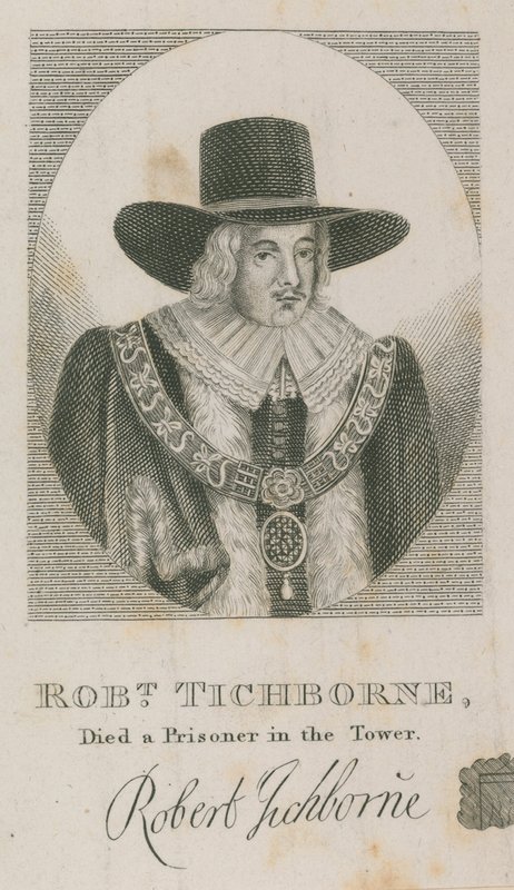 Robert Tichborne, morto prigioniero nella Torre; sindaco di Londra 1651 da English School