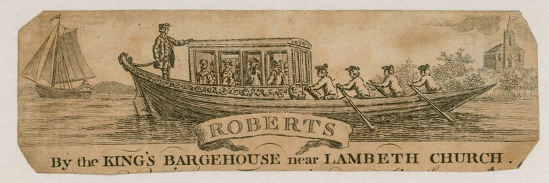 Roberts, vicino alla Bargehouse del Re vicino alla Chiesa di Lambeth da English School