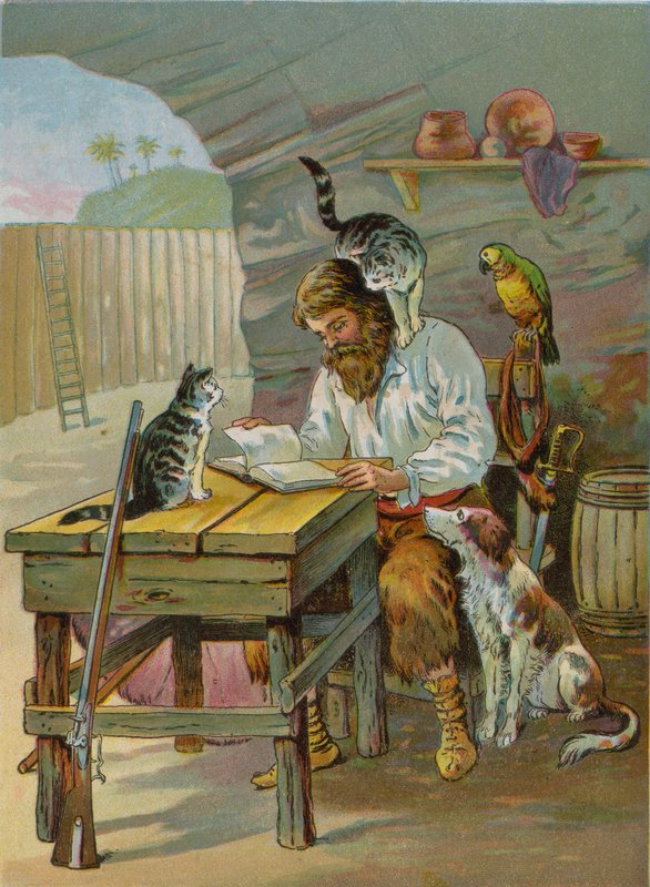 Robinson Crusoe a casa nel castello da English School