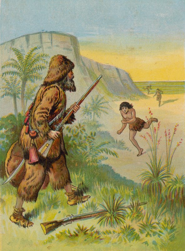 Robinson Crusoe salva la vita di Venerdì da English School