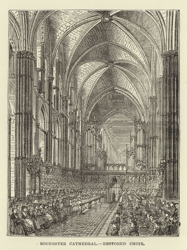 Cattedrale di Rochester, coro restaurato da English School