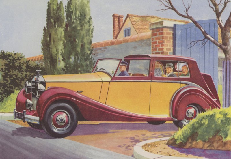 Rolls-Royce (litografia a colori) da English School