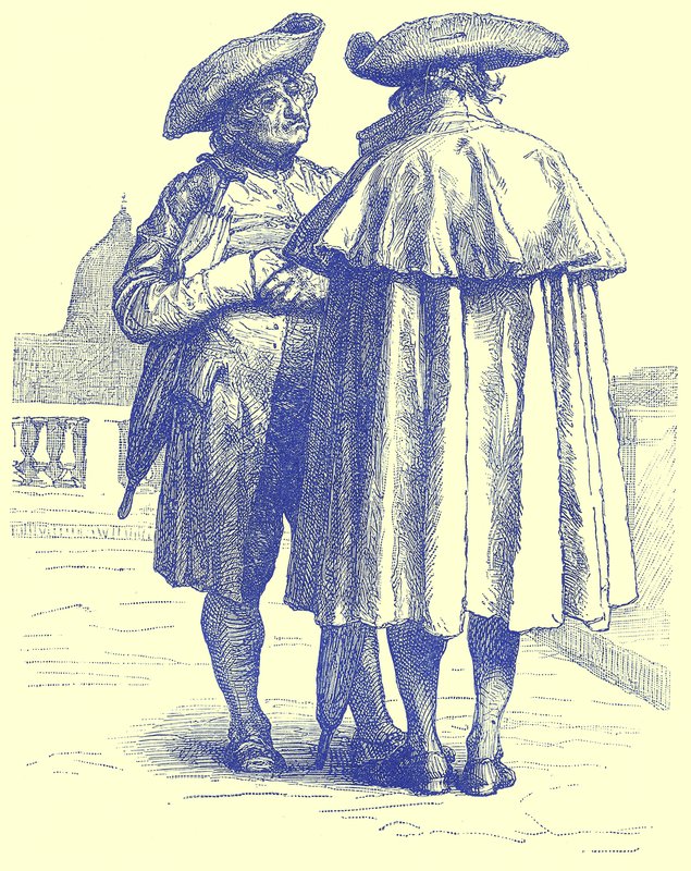 Sacerdoti romani, illustrazione da Viaggi Illustrati, a cura di H. W. Bates, pubblicata c.1880 da English School