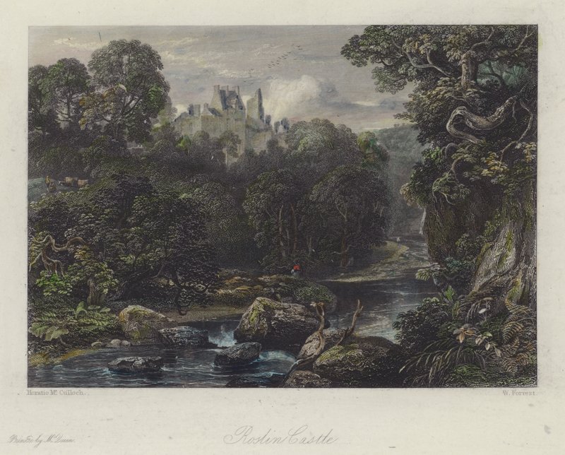 Castello di Roslin, Scozia da English School