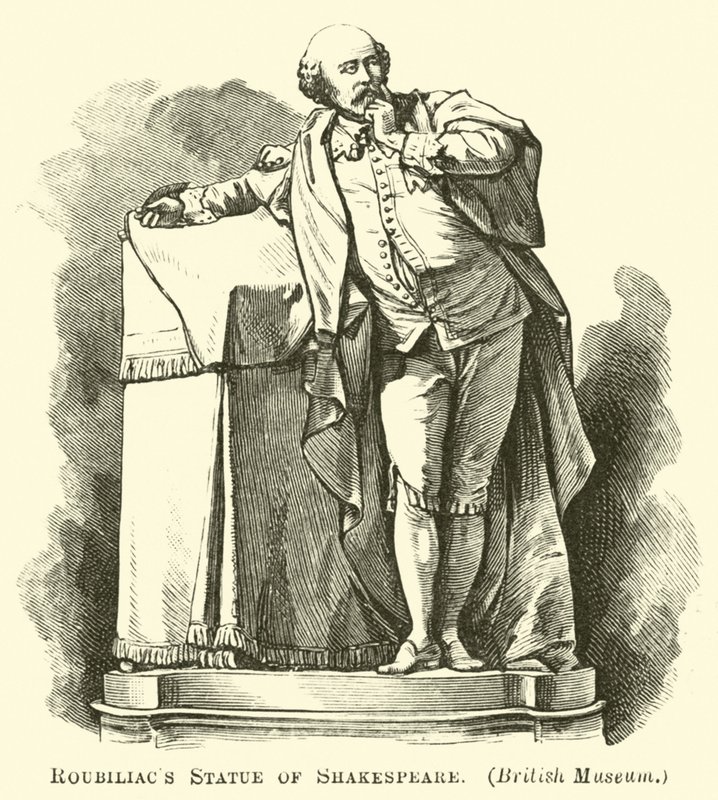 Statua di Shakespeare di Roubiliac da English School