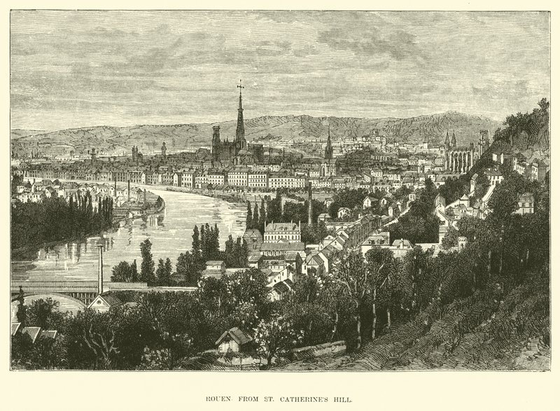 Rouen dalla Collina di Santa Caterina da English School