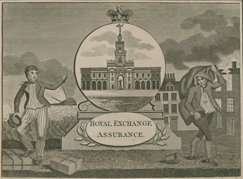 Royal Exchange Assurance, Londra da English School