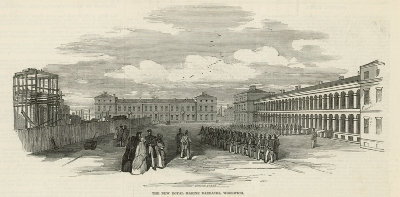 Caserma dei Royal Marines a Woolwich da English School