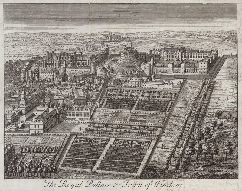 Palazzo reale e città di Windsor, Berkshire da English School