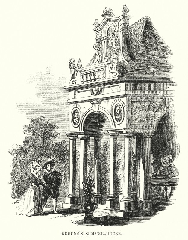 Casa estiva di Rubens (incisione) da English School