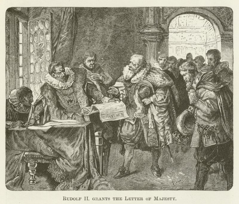 Rodolfo II concede la Lettera di Maestà da English School