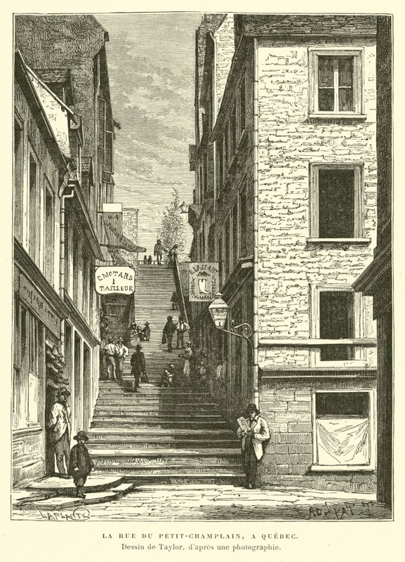 Rue du Petit-Chaplain, Quebec City, Canada da English School