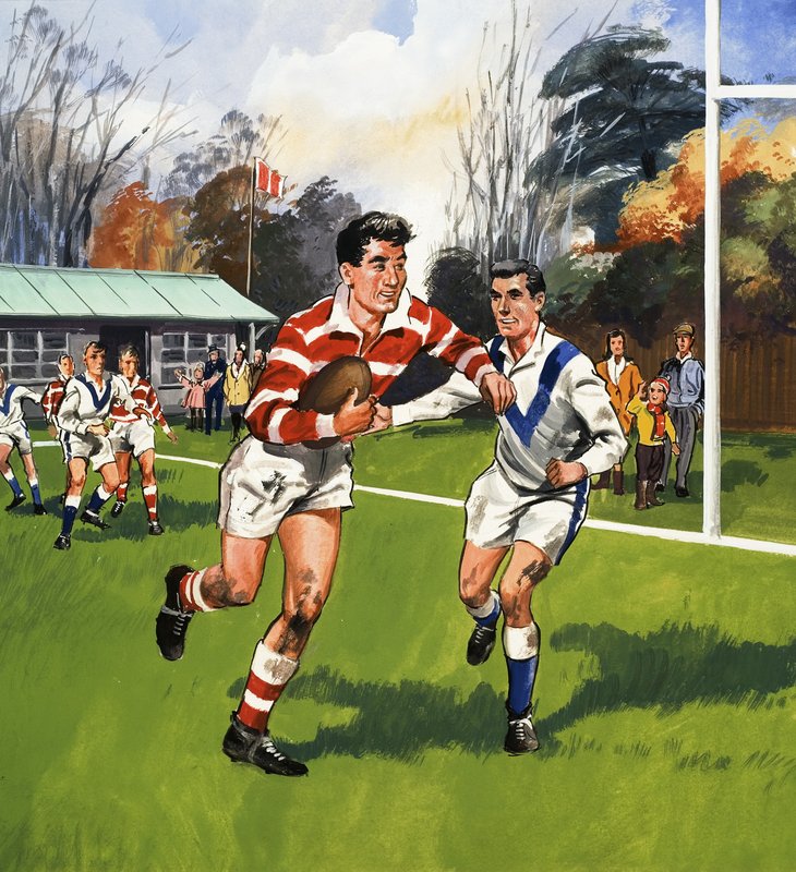 Giocatori di rugby da English School