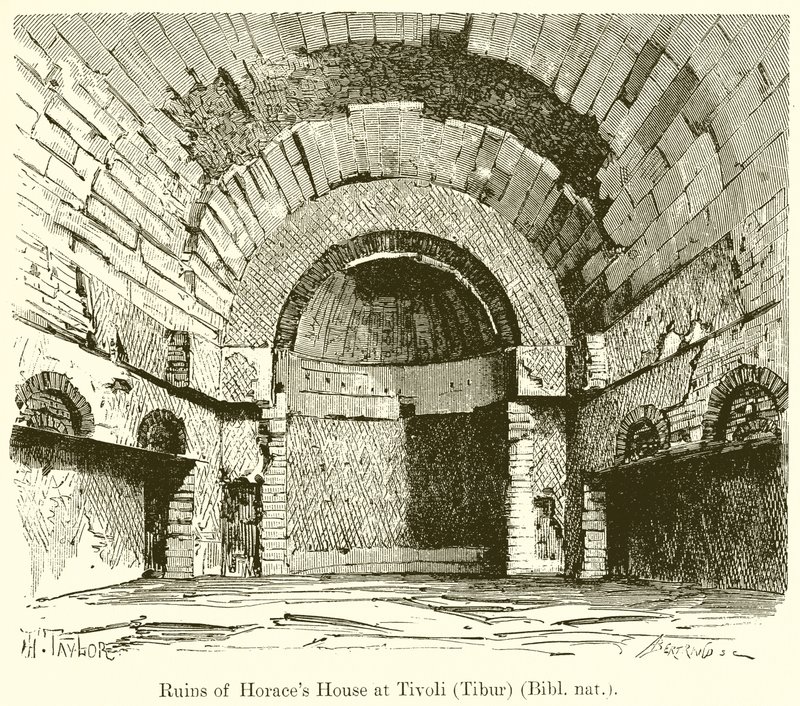 Rovine della Casa di Orazio a Tivoli (Tibur) da English School