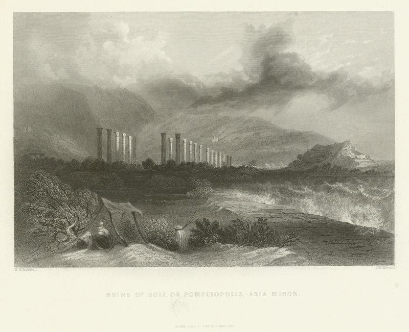 Rovine di Soli, o Pompeiopoli, Asia Minore, 1837 da English School