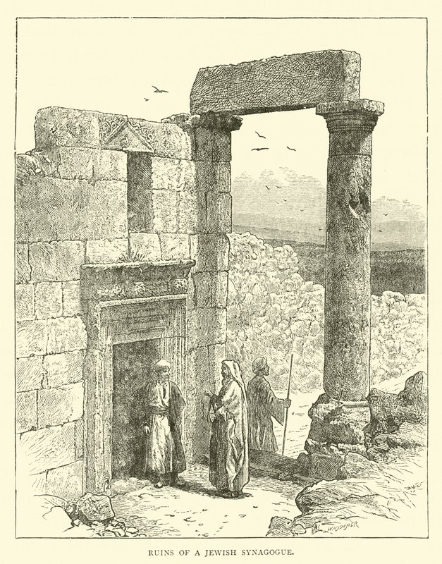 Rovine di una sinagoga ebraica da English School