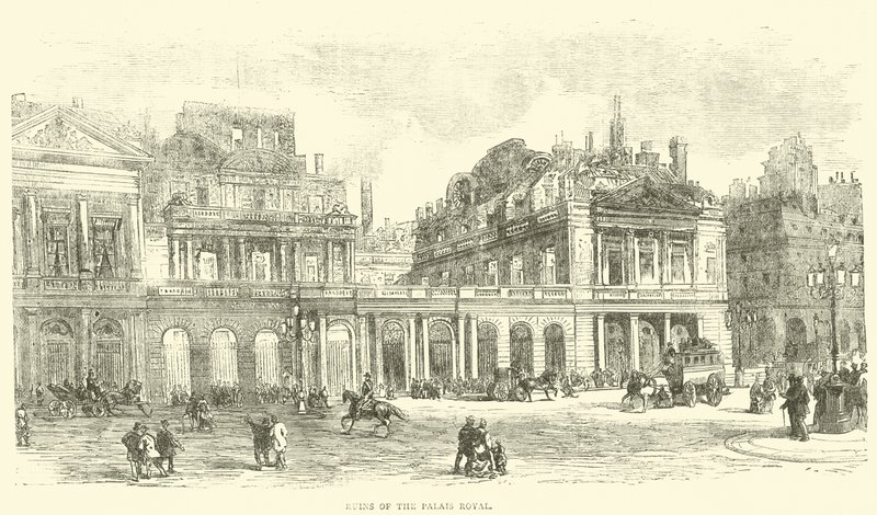 Rovine del Palais Royal, maggio 1871 da English School