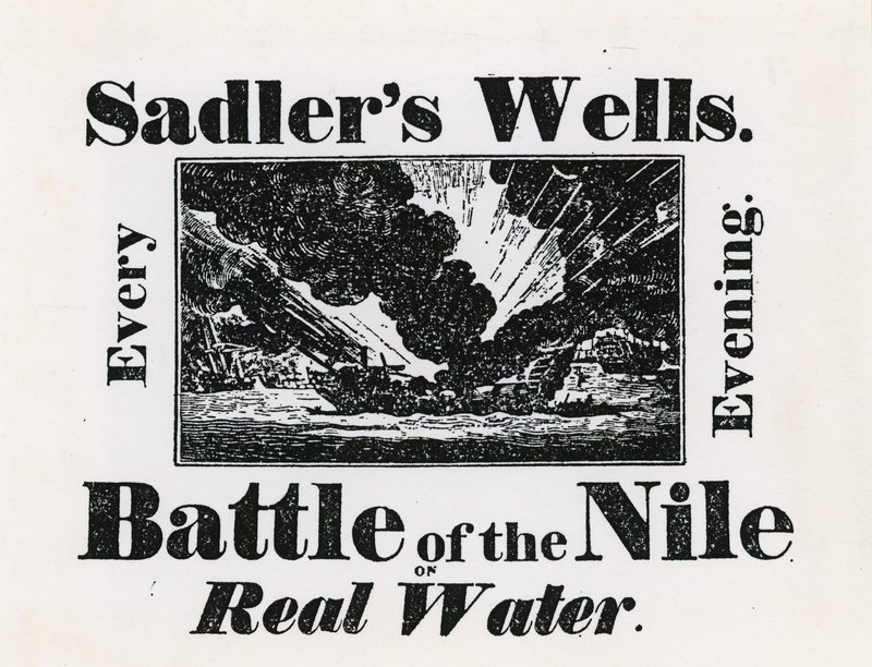 Sadlers Well. Battaglia del Nilo su acqua reale. Ogni sera da English School