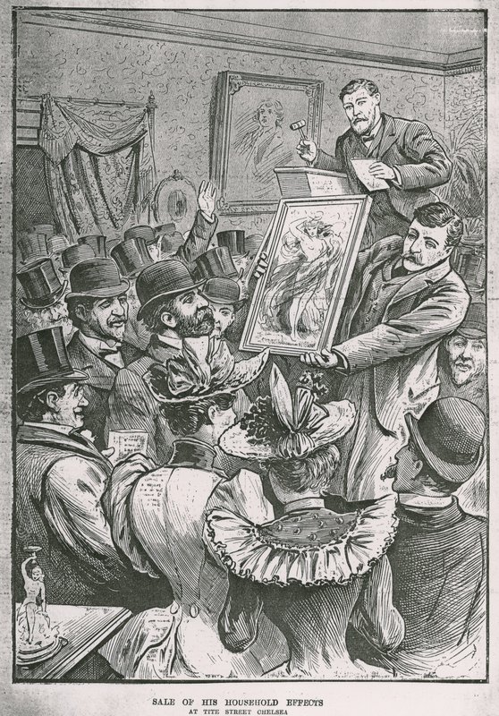 Vendita degli effetti personali di Oscar Wilde a Tite Street da English School