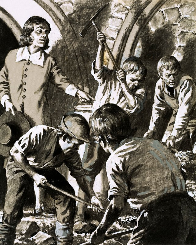 Samuel Pepys registrò come cercò di trovare il tesoro di Barkstead da English School
