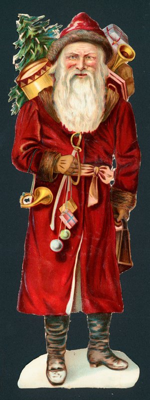 Babbo Natale, biglietto di Natale da English School
