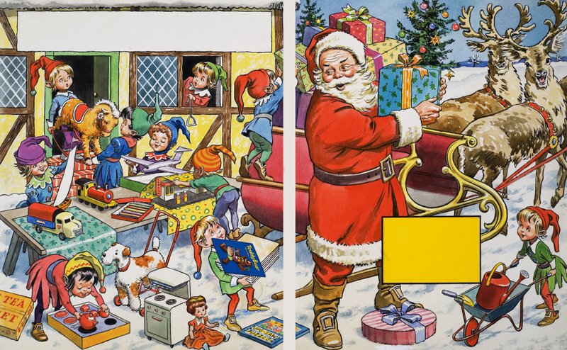 Babbo Natale organizza i regali da English School