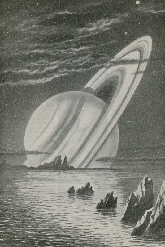 Saturno come un sole al tramonto da English School