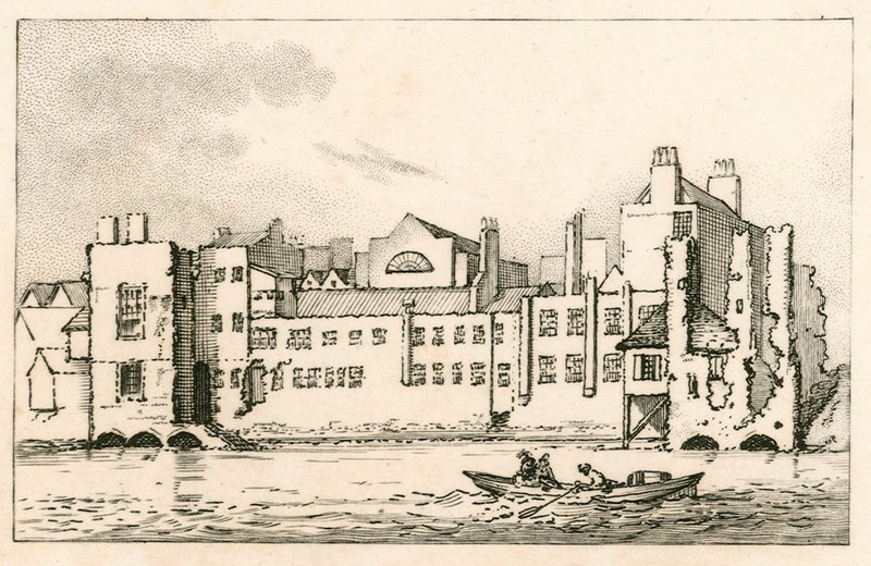 Savoy, Londra, come è attualmente, 1792 da English School